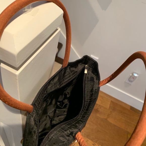 Yellow Embroidered Thai Silk Mini Hand Bag New - Picture 4 of 5